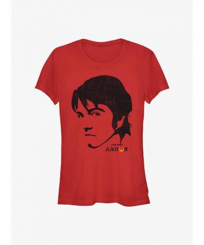 Star Wars: Andor Cassian Big Face Girls T-Shirt $7.93 T-Shirts