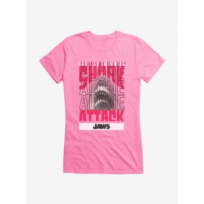 Jaws Girls T-Shirt: Lightweight Cotton for Swimming Fun