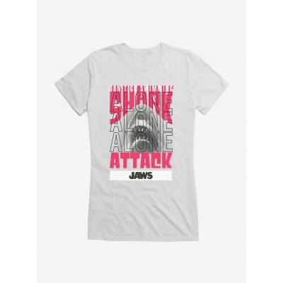 Jaws Girls T-Shirt: Lightweight Cotton for Swimming Fun