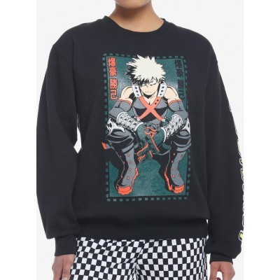 Bakugo Dark Green Girls Hero Academia Sweatshirt