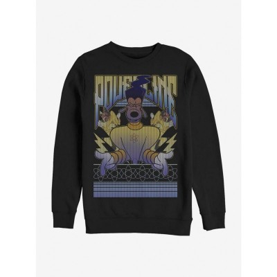 Disney Goofy Movie Powerline Crew Sweatshirt - Men's Black