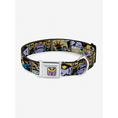 Marvel Thanos Scene High-Density Polyester Pet Collar with Authentic SeatBuckle