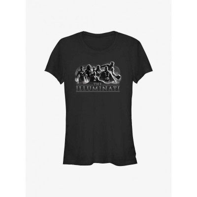 Marvel Illuminati Group T-Shirt for Girls - Black Cotton Tee