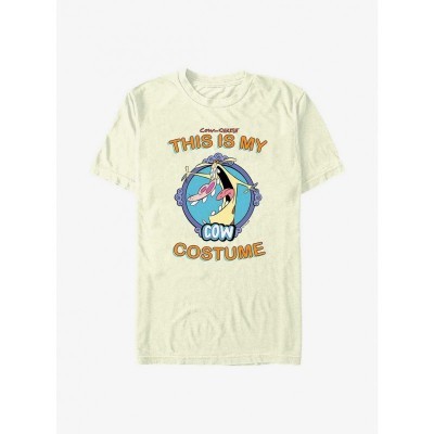 Cartoon Network Cow and Chicken My Cow Costume T-Shirt - Beige Men's Size