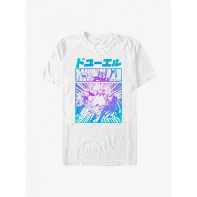 Mandalorian Duel Graphic T-Shirt - White Men's Size