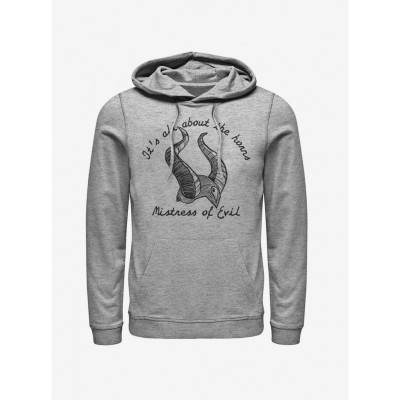 Maleficent Hoodie - All About The Horns for Men - Grey