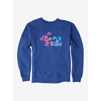 Blue's Clues Magenta & Blue Cozy Playtime Sweatshirt for Men