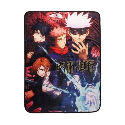 Jujutsu Kaisen Cozy Group Throw Blanket for Anime Fans