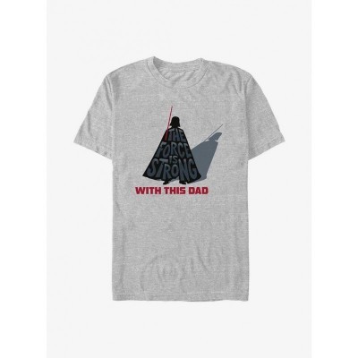 Star Wars Grey Dad T-Shirt for Men - Father's Day Vader Design