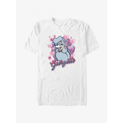 Disney Oliver & Company Airbrushed Cotton T-Shirt - White for Men