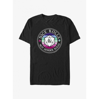 Dungeons & Dragons Soft Cotton Dice Role T-Shirt - Men's Black