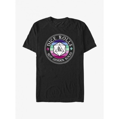 Dungeons & Dragons Soft Cotton Dice Role T-Shirt - Men's Black