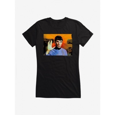 Star Trek Spock Live Long And Prosper Junior Girls T-Shirt