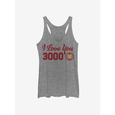 Marvel Girls Endgame Iron Man Affection Graphic Tank - Grey
