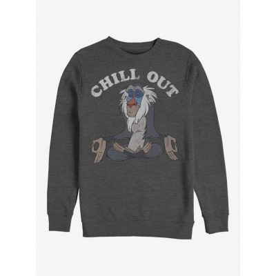 Disney Chill Out Lion King Crewneck Sweatshirt - Grey Men's