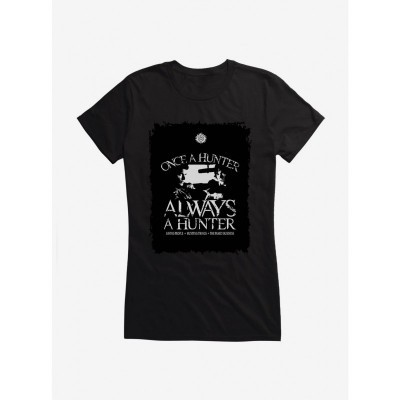 Supernatural Always A Hunter Lightweight Tee for Girls