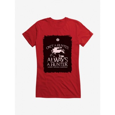 Supernatural Always A Hunter Lightweight Tee for Girls