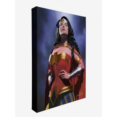 DC Comics Wonder Woman Gallery Wrapped Canvas Art - Stylish 14x11" for Home Decor