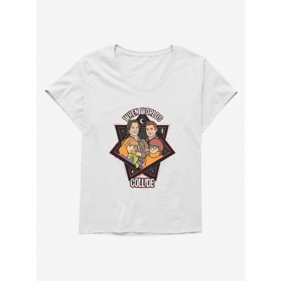 Supernatural Scoobynatural Worlds Collide Plus Size Girls Tee