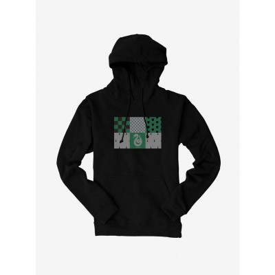 Harry Potter Slytherin Hoodie with Checkered Patterns for Men