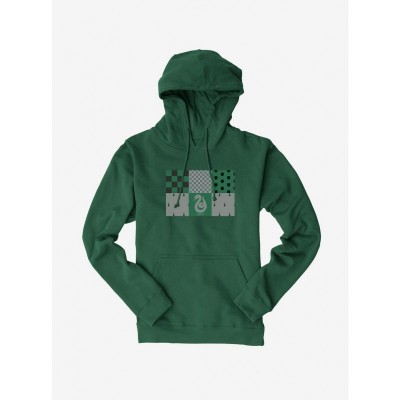 Harry Potter Slytherin Hoodie with Checkered Patterns for Men