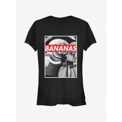 Minion Banana-Loving Girls T-Shirt - Black