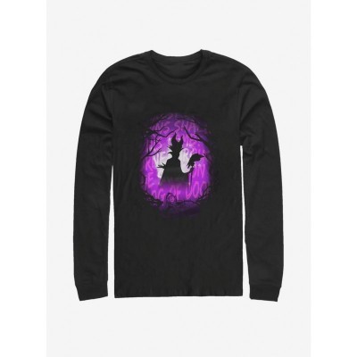 Disney Maleficent Looming Doom Long Sleeve Men's T-Shirt - Black