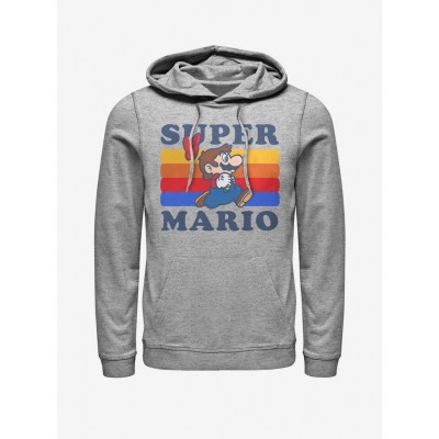 Nintendo Retro Themed Running Hoodie - Grey Men's Size