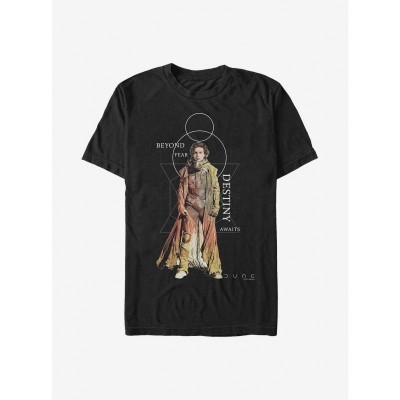 Dune Beyond Fear T-Shirt - Black, Lightweight Cotton for Men