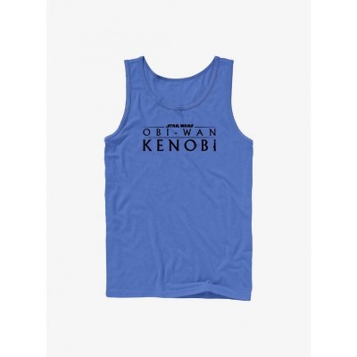 Obi-Wan Kenobi Star Wars Logo Unisex Tank Top - Blue