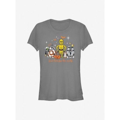 Star Wars Grey Candy-Themed Tee for Girls