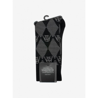 Star Wars Darth Vader Black Argyle Stripe Unisex Socks