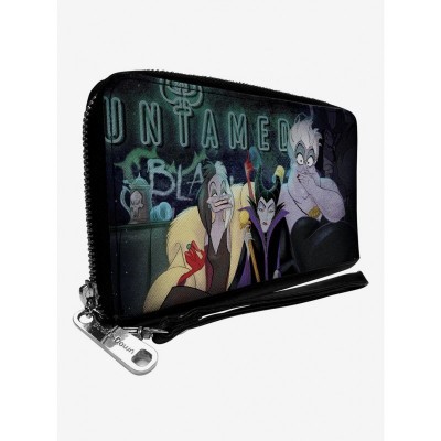Disney Villains Trio Wallet with Zipper and Detachable Strap