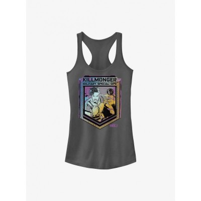 Erik Killmonger Inspired Military Girls Tank in Grey