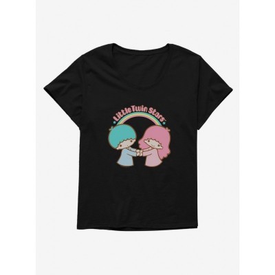 Little Twin Stars Comfortable Plus Size Girls Scoop Neck Tee