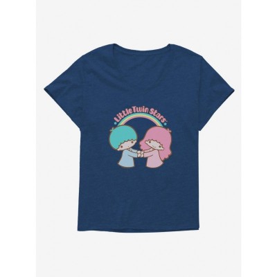 Little Twin Stars Comfortable Plus Size Girls Scoop Neck Tee