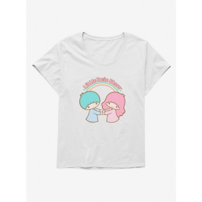 Little Twin Stars Comfortable Plus Size Girls Scoop Neck Tee