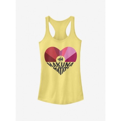Disney Hakuna Matata Rainbow Tank Top for Girls - Yellow