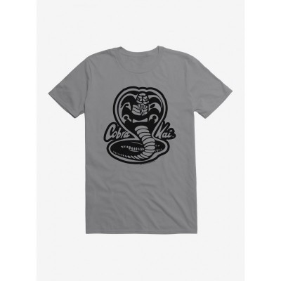Cobra Kai Grey Logo T-Shirt - Lightweight Men's Comfortable Tee