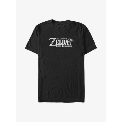 Nintendo Link's Awakening Logo Big & Tall T-Shirt - Men's Unisex Black