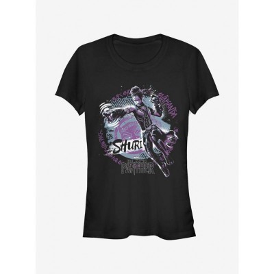 Marvel Shuri Night T-Shirt for Girls - Black Panther Collection
