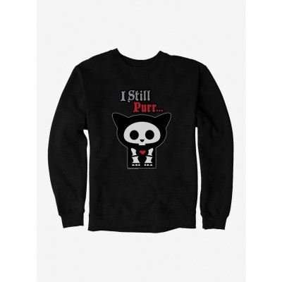 Skelanimals Still Purr Men's Heavyweight Fleece Sweatshirt