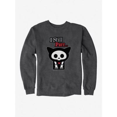 Skelanimals Still Purr Men's Heavyweight Fleece Sweatshirt