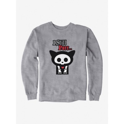Skelanimals Still Purr Men's Heavyweight Fleece Sweatshirt