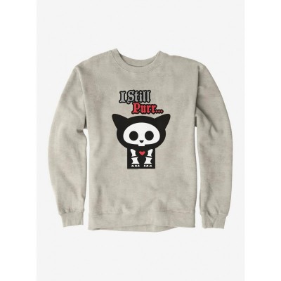 Skelanimals Still Purr Men's Heavyweight Fleece Sweatshirt