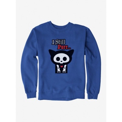 Skelanimals Still Purr Men's Heavyweight Fleece Sweatshirt