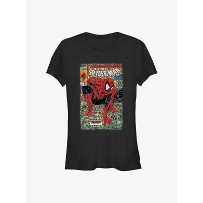 Marvel Spider-Man Spider Torment Fashion T-Shirt for Girls - Black