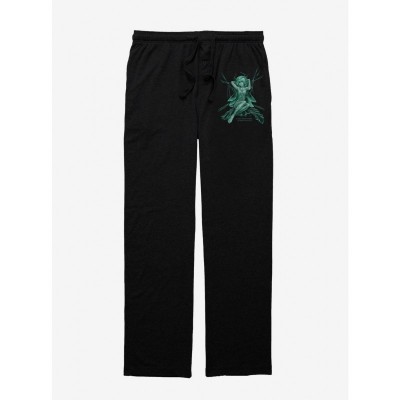 Trick Fairies Alluring Black Men's Pajama Pants with Pockets