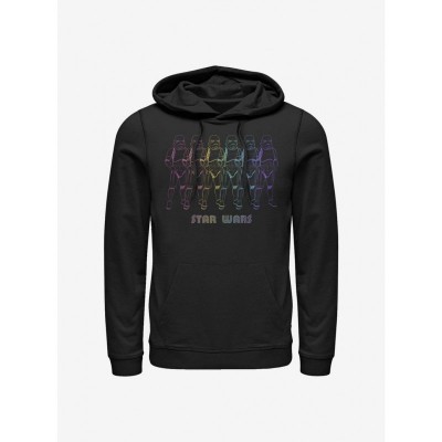 Star Wars Unisex Black Rainbow Stormtrooper Hoodie