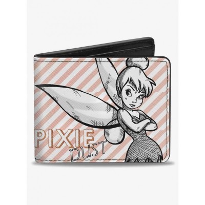 Disney Tinker Bell Men's Bifold Wallet with Pixie Dust Stripes